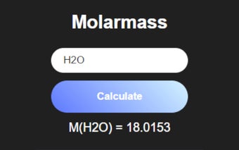 Molarmass Calculator