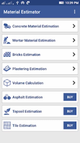 Material Estimator for Civil Construction Work