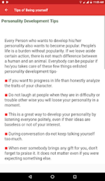 Personality development tips