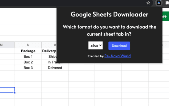 Google Sheets Downloader