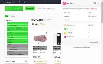 Atomseo Broken and Redirect Links Checker