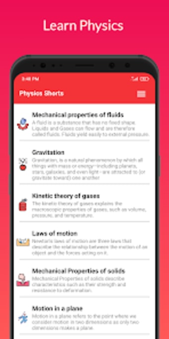 Physics Notes offline: Shorts