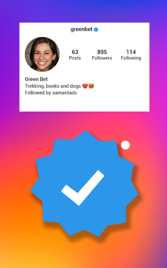 Verify Badge for your InstaProfile (Simulator)