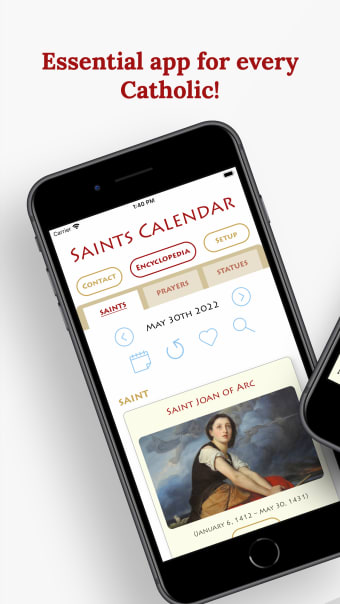 Catholic Saints Calendar Plus