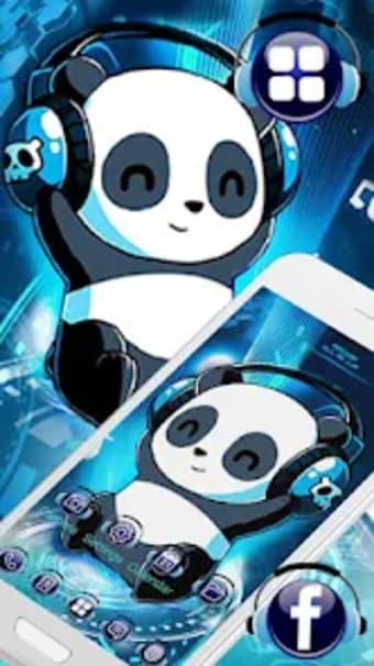 Music Tech Panda Launcher Them