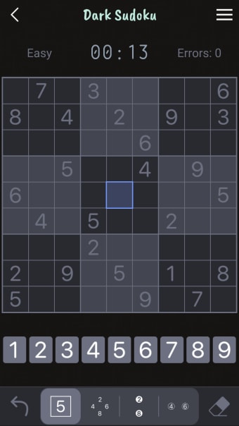 Dark Sudoku - Classic Puzzle
