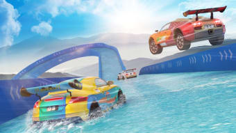 Water Slide Car Stunts Racer