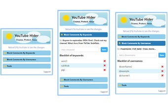 YouTube Hider - Remove Comments By Keywords, Usernames & Tools