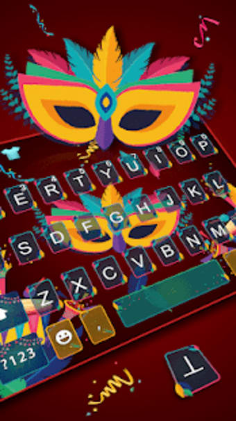 Animated Colorful Carnival Keyboard Theme