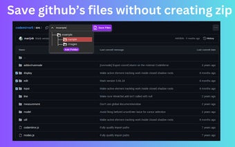 GitSaver - Save github's files & folders