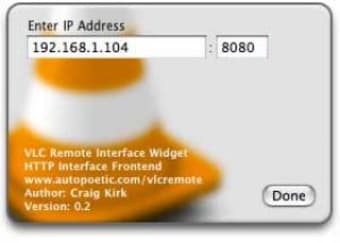 VLC Remote Interface Widget