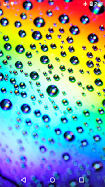 Rainbow Drops Live Wallpaper