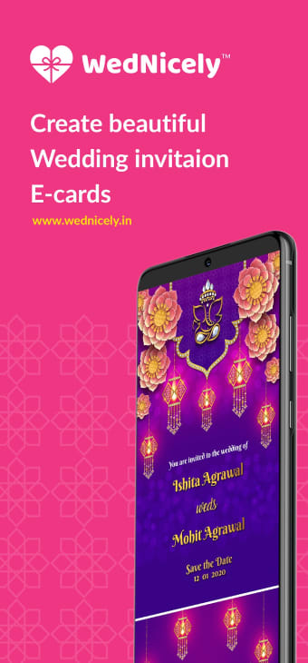 Shaadi  Engagement Card Maker by Wednicely