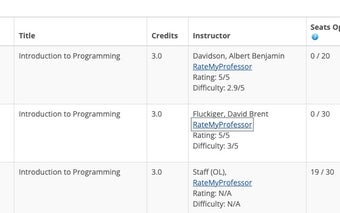 Byui Professor Ratings