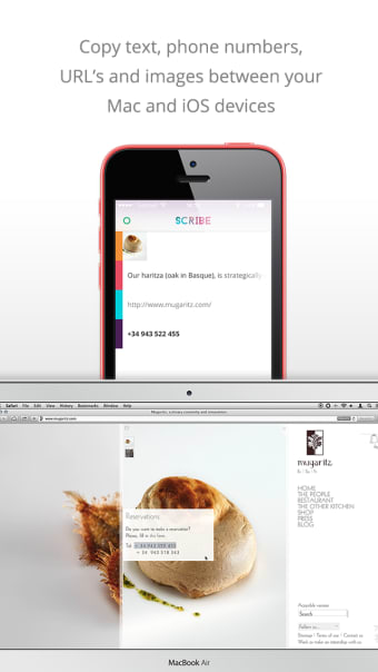 Scribe - Copy anything from your Mac to your iPhone