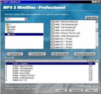 MP3 2 MiniDisc