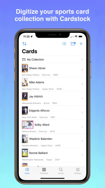 Cardstock: Sports Card Scanner