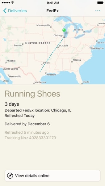 Deliveries: a package tracker