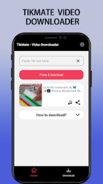 Tikmate: TT Video Downloader
