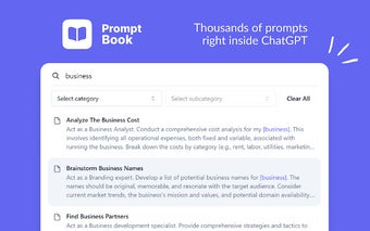 Prompt book