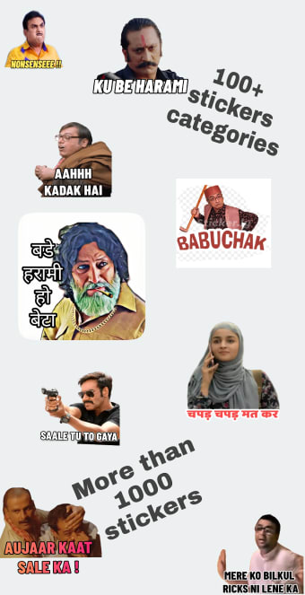 Hindi Stickers : Funny sticker for chat