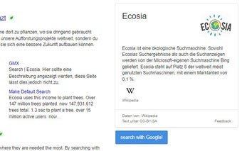 Ecosia to Google