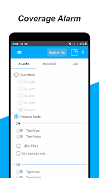 4G LTE  5G coverage monitor