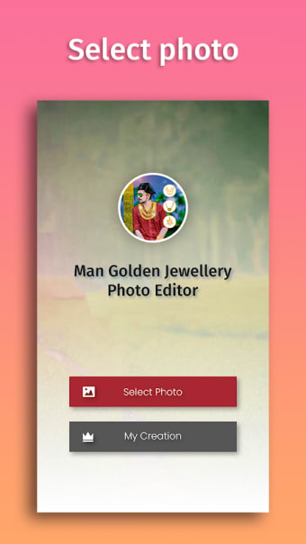 Man Golden Jewellery Photo Editor