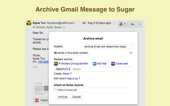 Yathit: SuiteCRM for Gmail