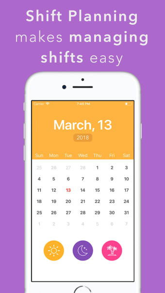 Shift planning - Work calendar