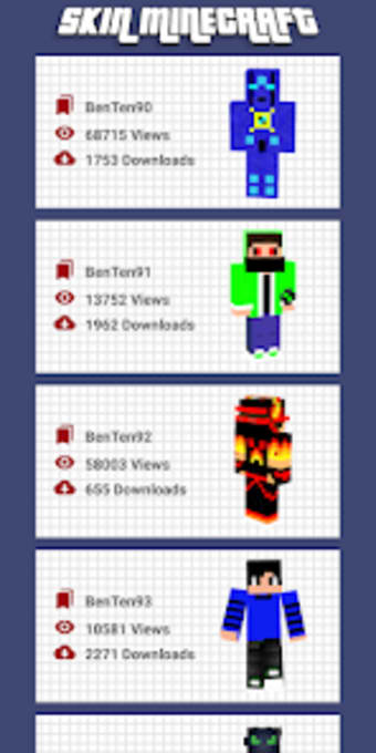 Ben 10 skins for Minecraft PE