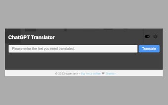 ChatGPT Translator