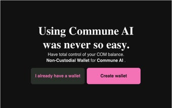 COMMUNE AI Wallet