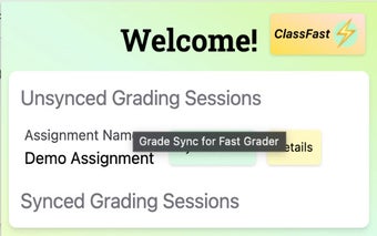 Grade Sync for Fast Grader