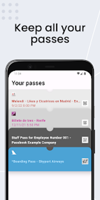 Passbook Wallet  Mobile Pass