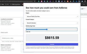 AdSense Revenue Calculator