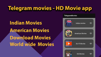 Telegram movies - HD Movie app