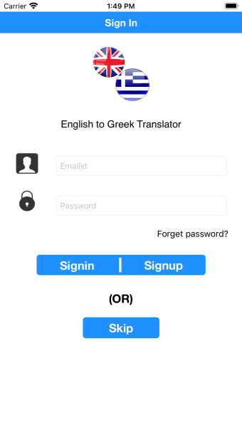 English to Greek Translator