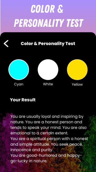 Color and Personality Tests