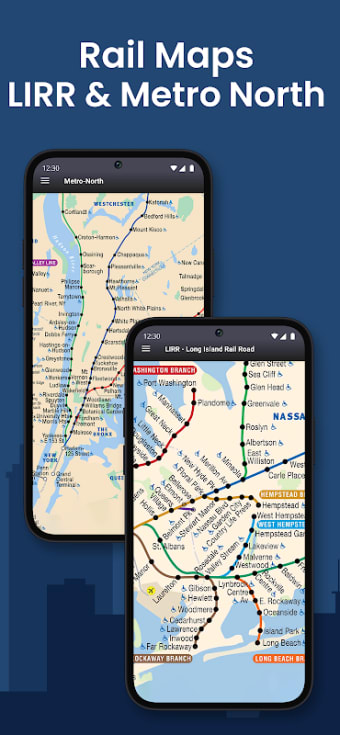 NYC Subway Map with MTA Bus, LIRR & Metro North
