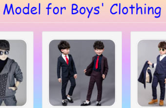 Model for Boys Clothing