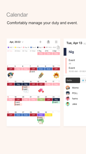 MYDUTY - Nurse Calendar