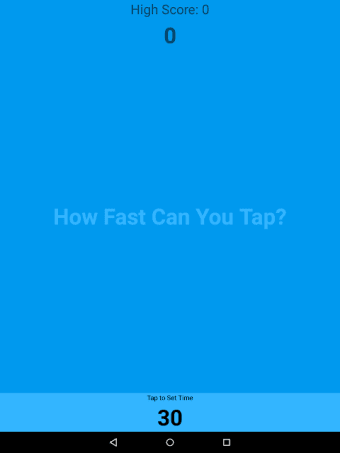 How Fast Can You Tap?