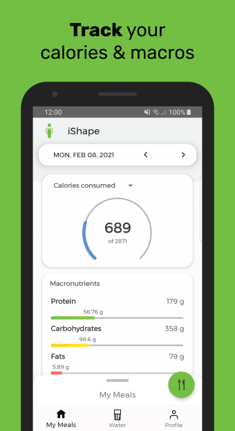 iShape - Calorie Calculator  Macros Calculator