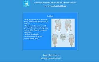 iNBDE Dental Boards - Dental Anatomy