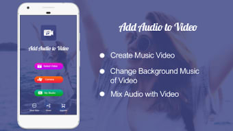 Add Audio to Video : Audio Video Mixer