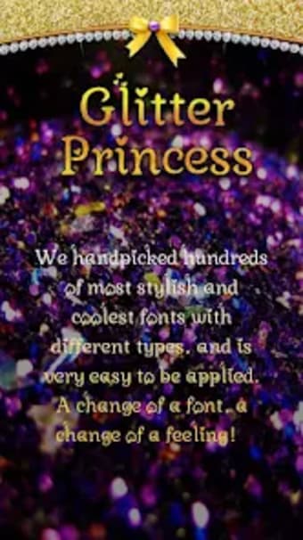 Glitter Princess Font for Flip