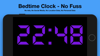 Bedtime Clock - No Fuss