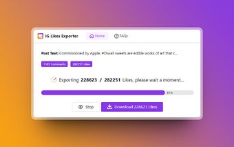 Export IG Likes - IG Likes Exporter