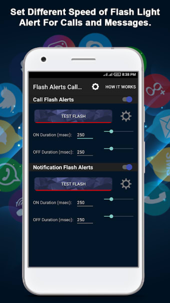 Flash Alert Call SMS